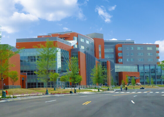 Exterior view of the Fort Belvoir Community Hospital